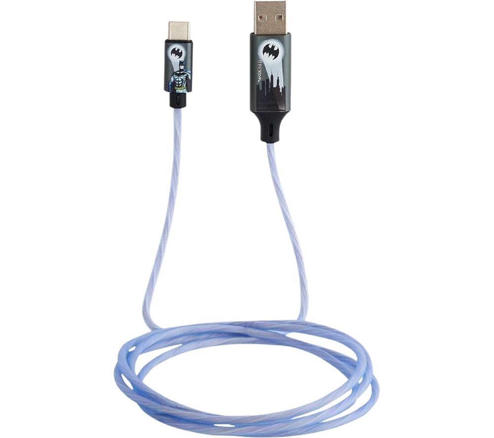 LAZERBUILT Batman Light-up USB Type-C to USB Cable - 1.2 m