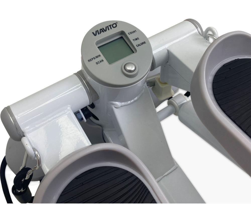 VIAVITO Mini Stepper with Resistance Bands - Black image number 3 of 5