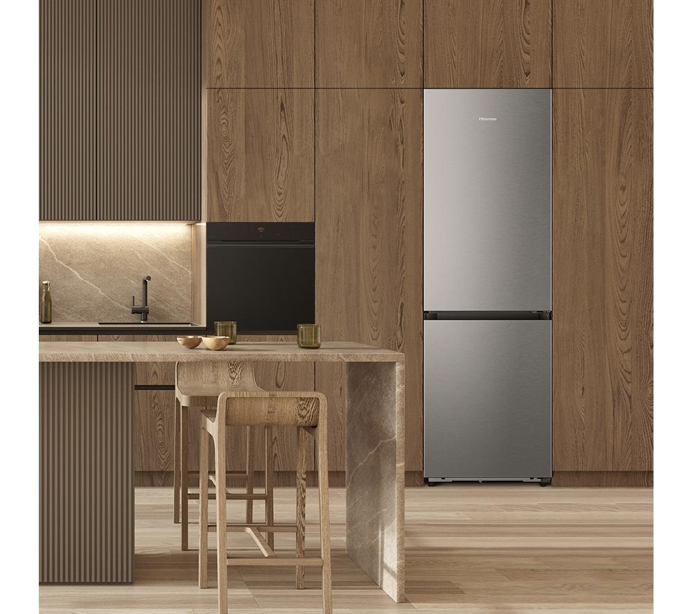 HISENSE KitchenFit RB3K330SAIC Smart 60/40 Fridge Freezer - Silver Inox image number 2 of 17