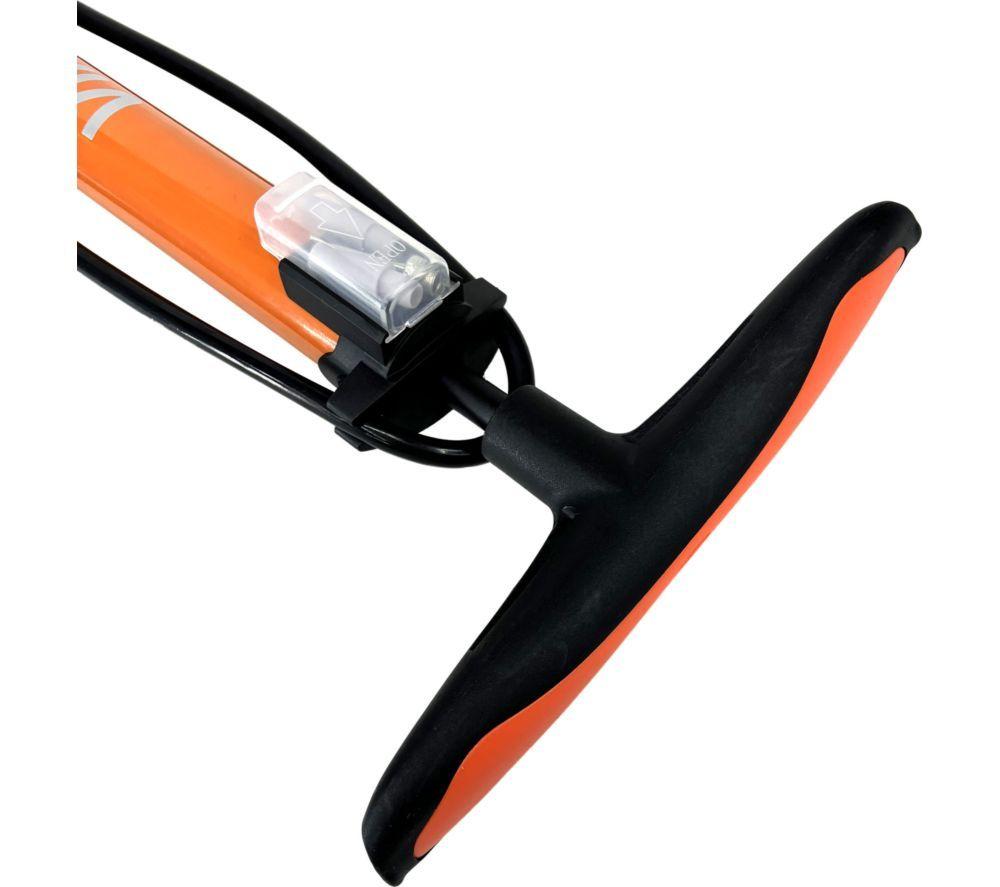 VIAVITO Floor Pump with Pressure Gauge - Black & Orange image number 4 of 5