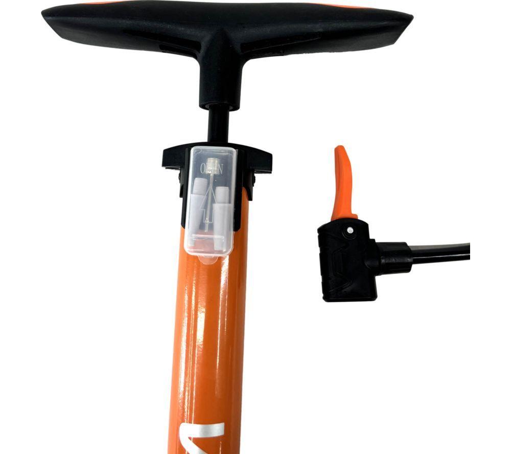 VIAVITO Floor Pump with Pressure Gauge - Black & Orange image number 5 of 5