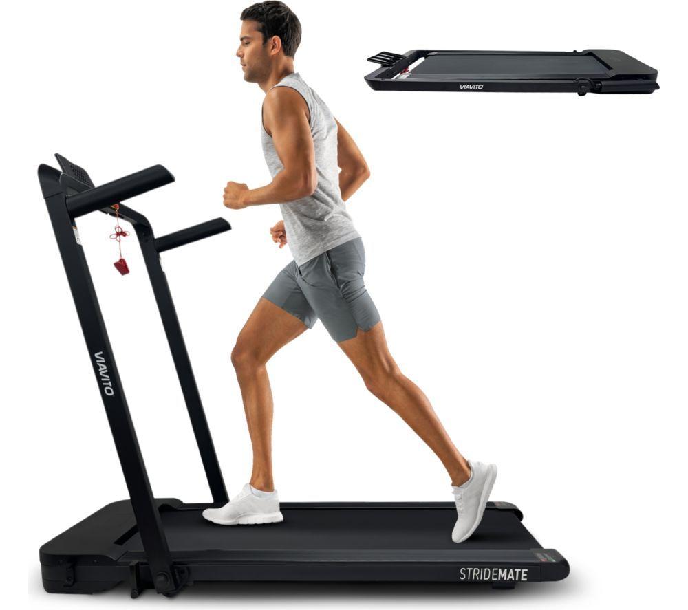 VIAVITO StrideMate 2-in-1 Walking Pad & Treadmill - Black image number 2 of 7