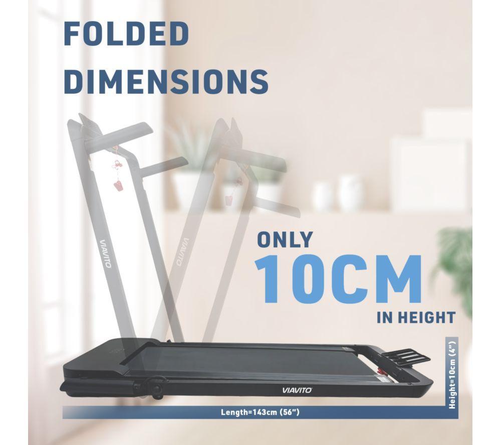 VIAVITO StrideMate 2-in-1 Walking Pad & Treadmill - Black image number 5 of 7