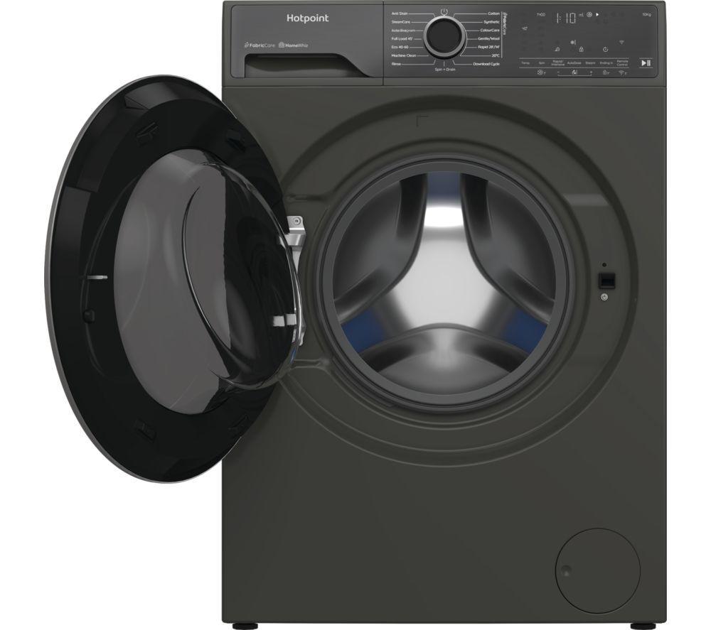 HOTPOINT Fabric Care Pro HP 105GA CARE UK WiFi-enabled 10 kg 1400 Spin Washing Machine - Manhattan Grey image number 3 of 8