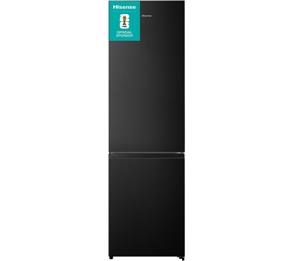 HISENSE RB440N4AFA 60/40 Fridge Freezer – Black Stainless Steel, Stainless Steel