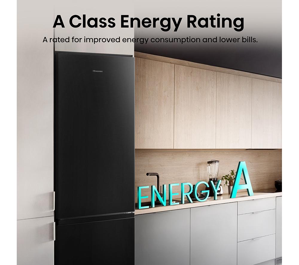HISENSE RB440N4AFA 60/40 Fridge Freezer - Black Stainless Steel image number 8 of 14