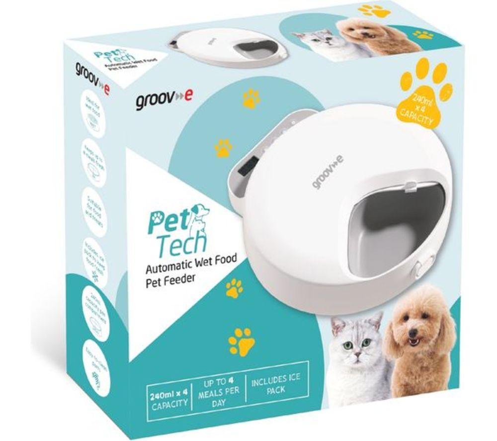 GROOV-E GV-PT02 Pet-Tech Automatic Wet Food Feeder - White image number 2 of 6