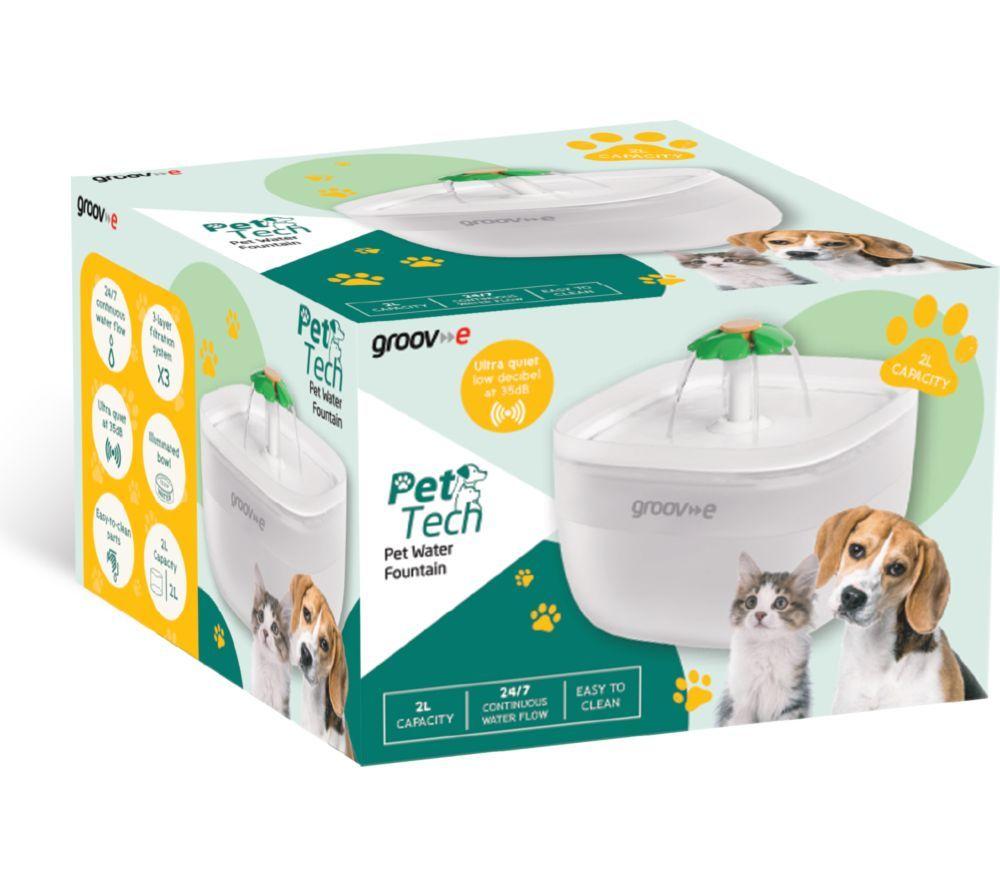 GROOV-E Pet-Tech GV-PT03 WE Pet Water Fountain image number 2 of 2