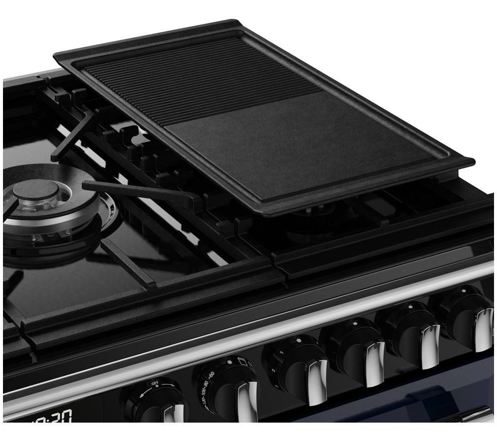STOVES Richmond Deluxe 100DF Dual Fuel Range Cooker - Midnight Blue & Chrome image number 10 of 23