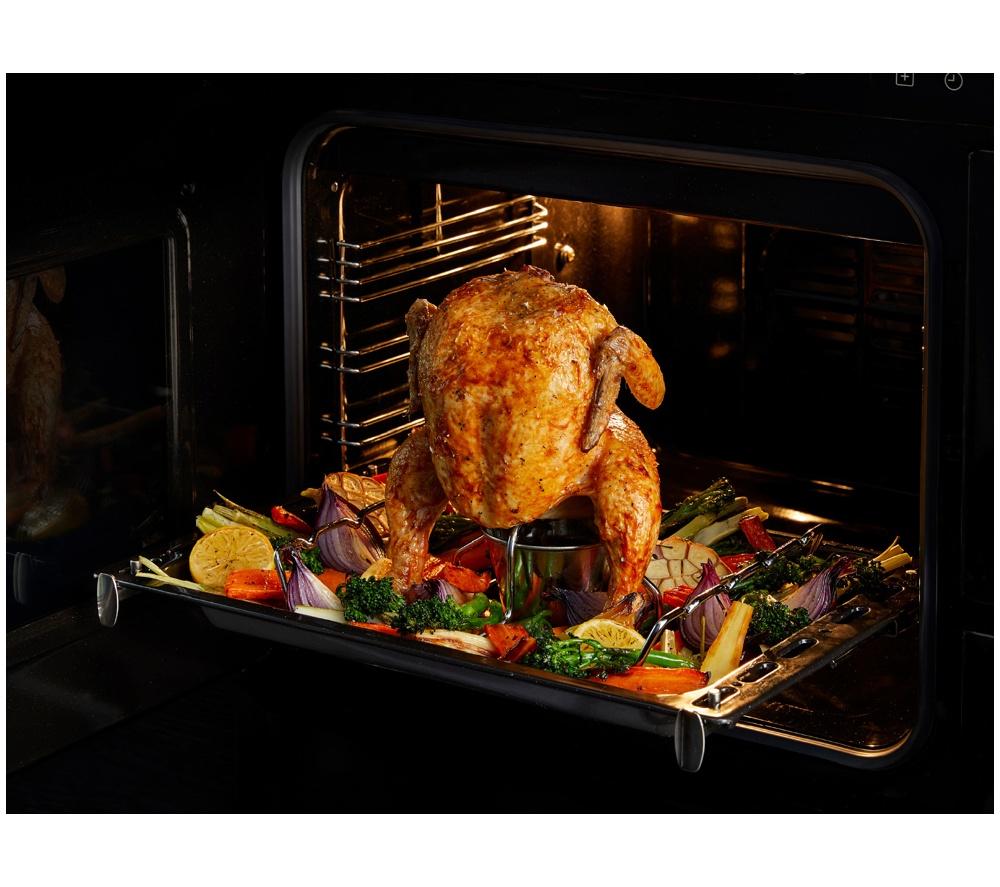 STOVES Richmond Deluxe 100DF Dual Fuel Range Cooker - Midnight Blue & Chrome image number 15 of 23