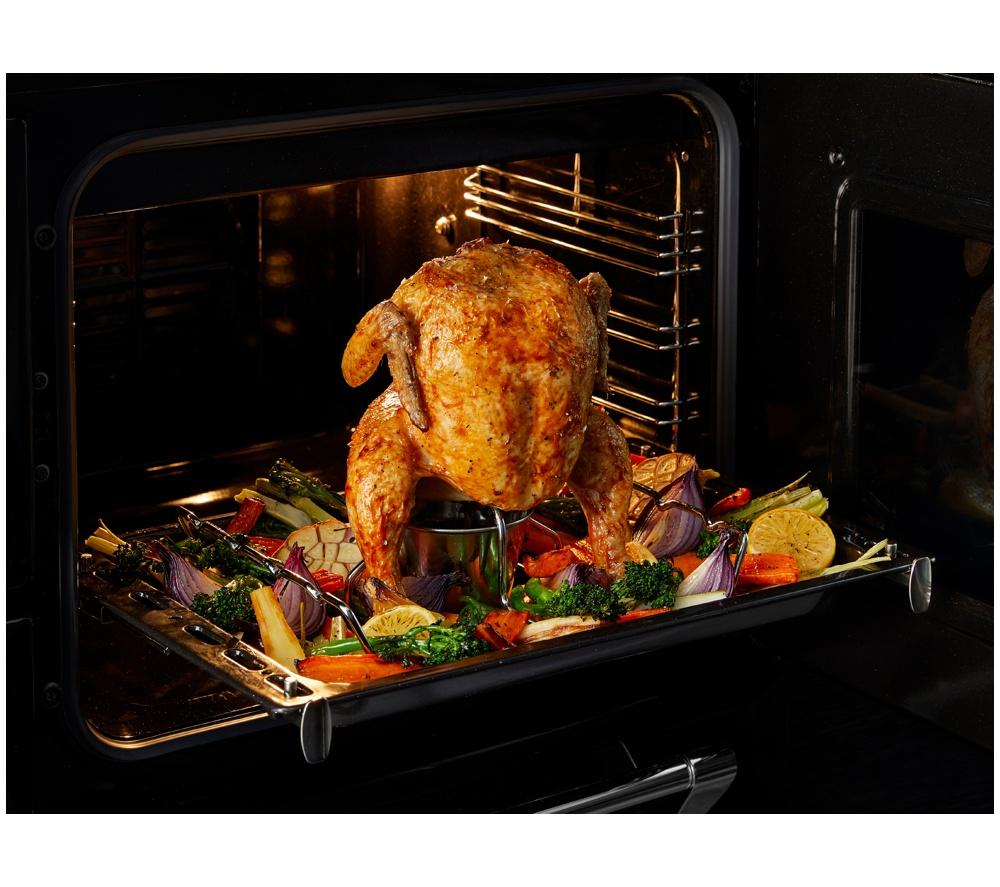 STOVES Richmond Deluxe 100DF Dual Fuel Range Cooker - Midnight Blue & Chrome image number 19 of 23
