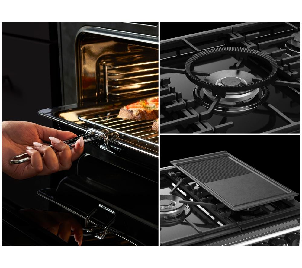 STOVES Richmond Deluxe 100DF Dual Fuel Range Cooker - Midnight Blue & Chrome image number 20 of 23