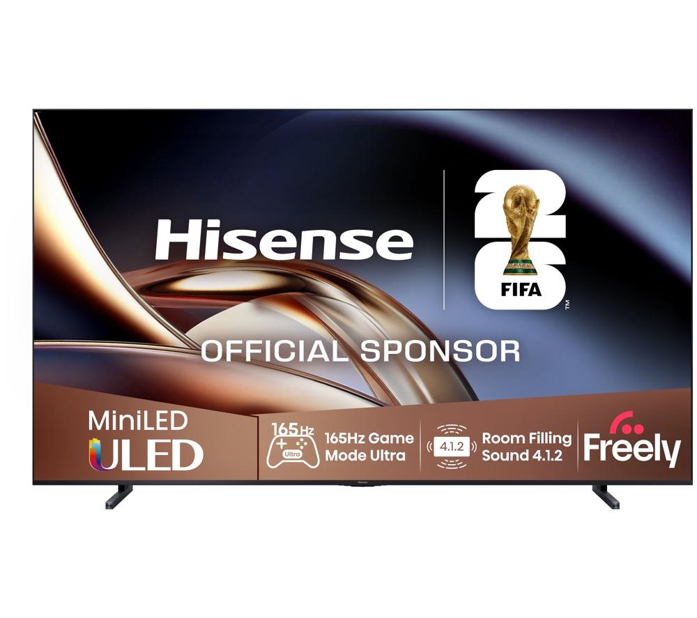 HISENSE U8Q 100inch Mini LED 4K 165Hz Smart AI TV with Freely - 100U8QTUK