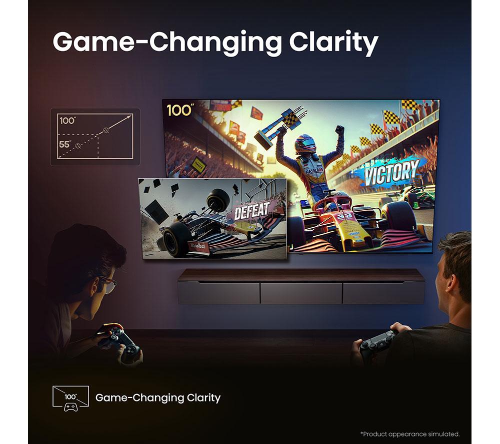 HISENSE U8Q 100" Mini LED 4K 165Hz Smart AI TV with Freely - 100U8QTUK image number 16 of 22