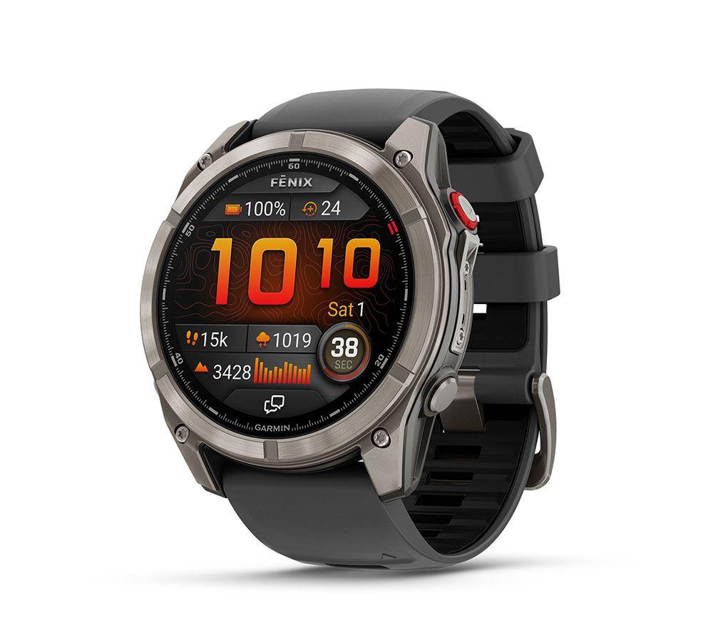 GARMIN fenix 8 Pro AMOLED Smart Watch - Graphite & Black, 51 mm