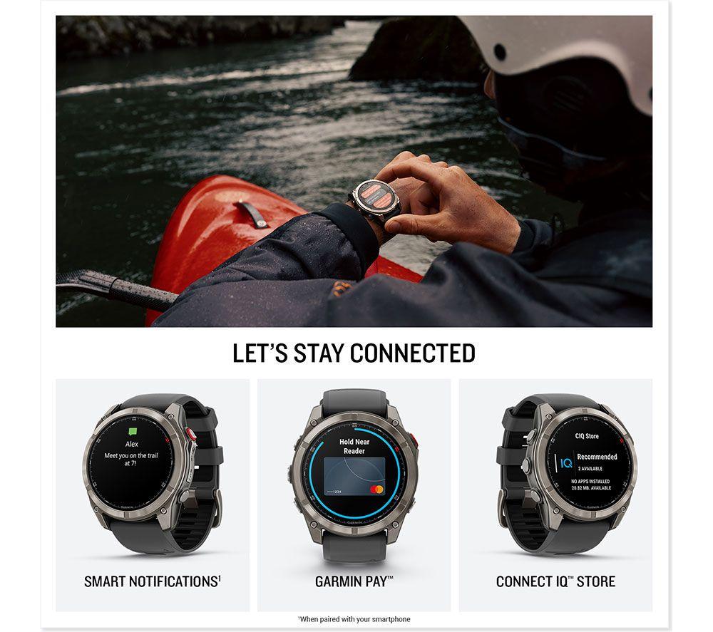 GARMIN fenix 8 Pro AMOLED Smart Watch - Graphite & Black, 51 mm image number 4 of 8