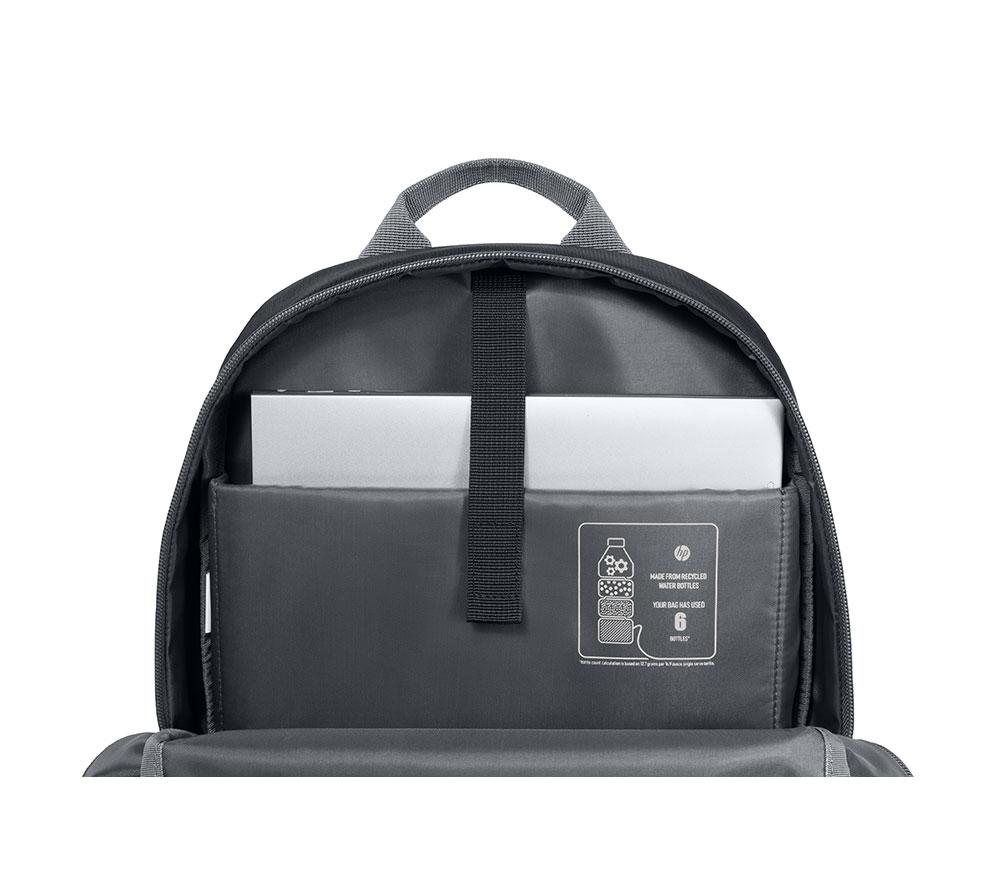 HP 15.6" Laptop Backpack - Black & Grey image number 8 of 14