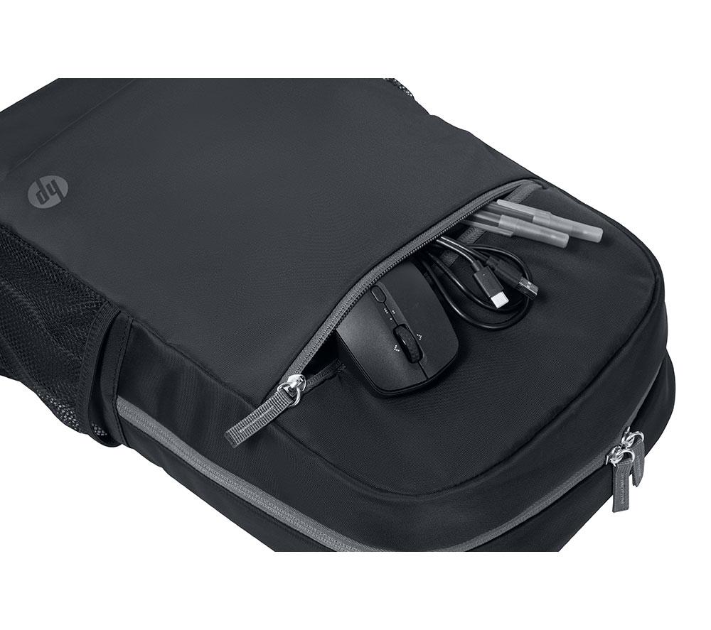 HP 15.6" Laptop Backpack - Black & Grey image number 9 of 14