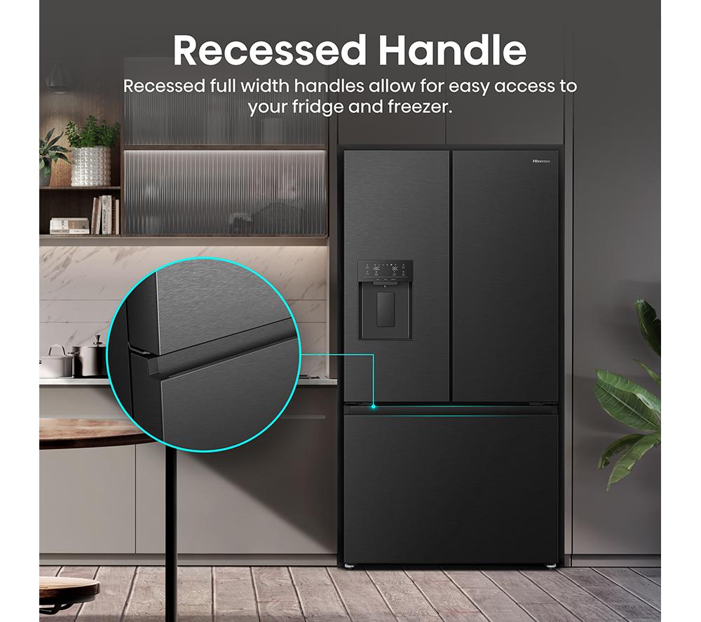 HISENSE PureFlat RF815N4SEFE Smart Fridge Freezer - Black Stainless Steel image number 13 of 17