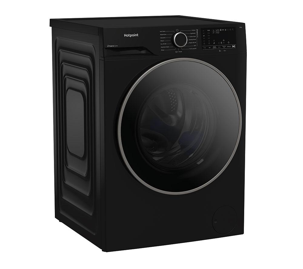 HOTPOINT FabricCare HBCA 123B CARE UK 12 kg 1400 Spin Washing Machine - Black image number 2 of 15