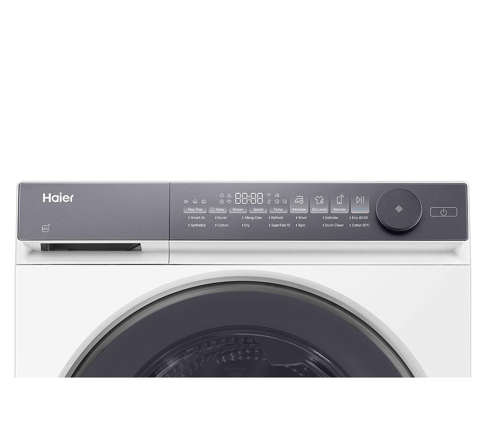 HAIER X Series 7 HWD100-B14367UUK WiFi-enabled 10 kg Washer Dryer - White image number 4 of 17