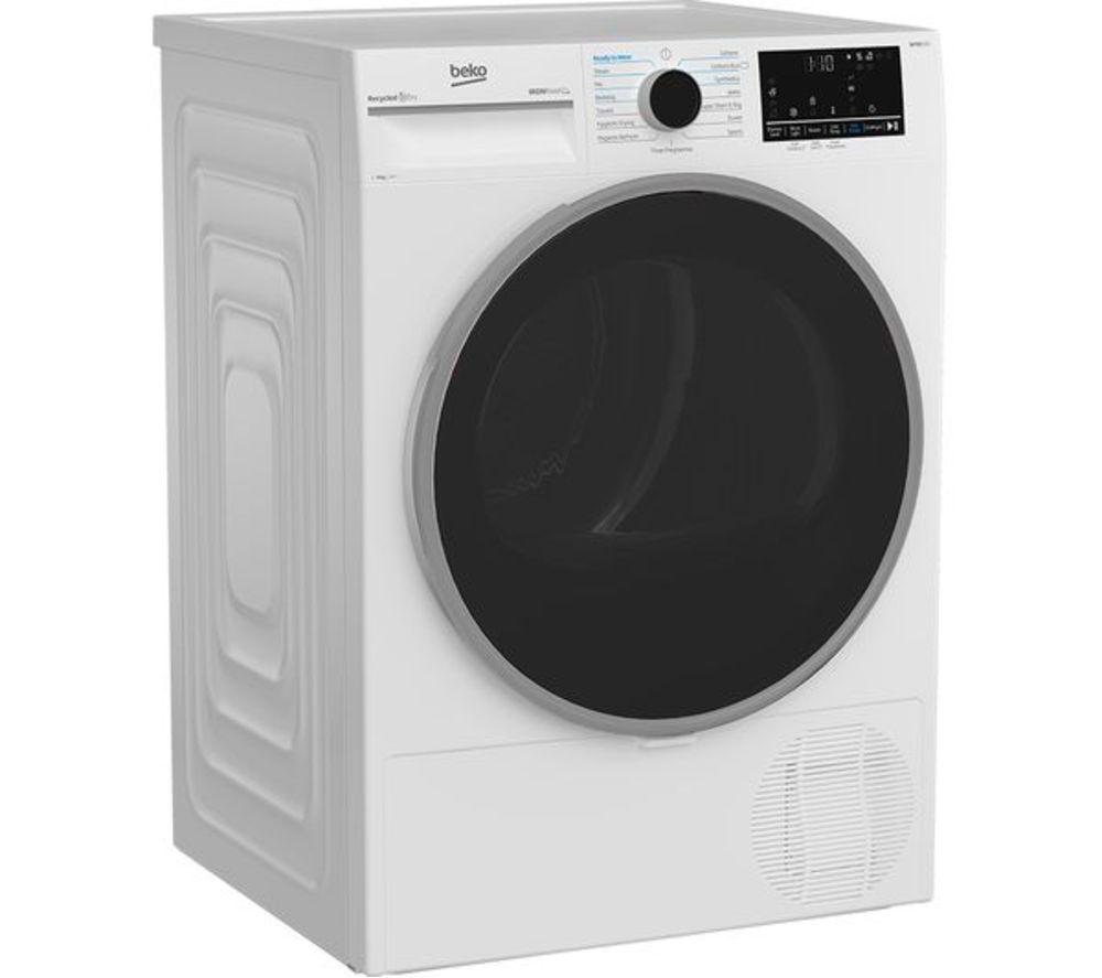 BEKO Pro Ironfinish B5T4923NIW 9 kg Heat Pump Tumble Dryer - White image number 2 of 8
