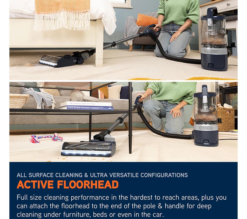 VAX LiftOut Multi Pet-Design Upright Bagless Vacuum Cleaner - Navy & Titanium image number 4 of 10