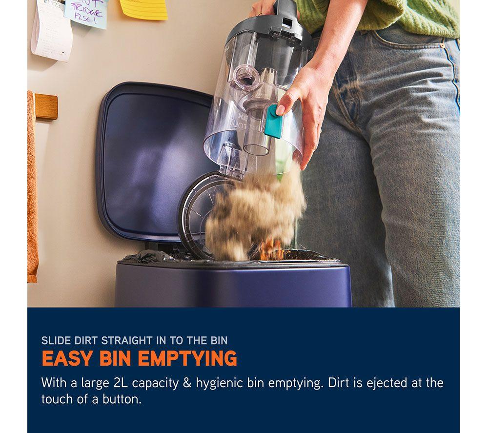 VAX LiftOut Reach Pet Design Upright Bagless Vacuum Cleaner - Graphite & Teal image number 14 of 25