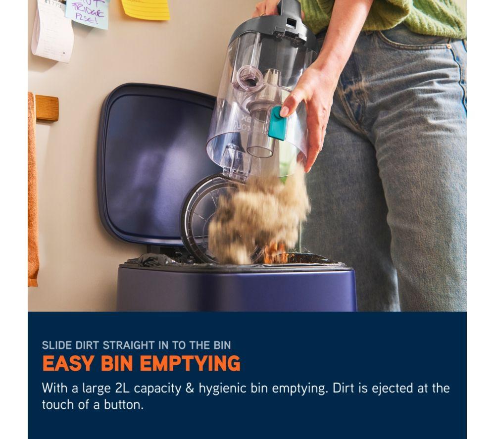 VAX LiftOut Reach Pet Design Upright Bagless Vacuum Cleaner - Graphite & Teal image number 20 of 25