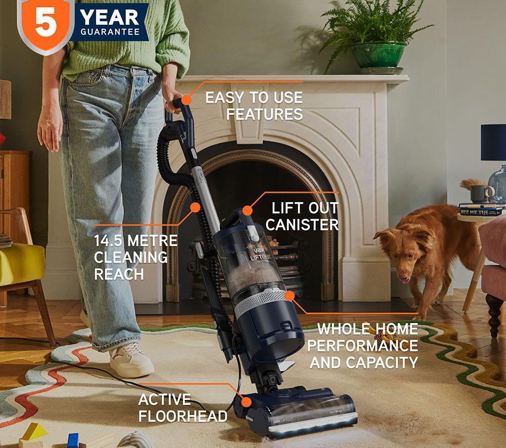 VAX LiftOut Multi Pet Upright Bagless Vacuum Cleaner - Navy & Silver image number 10 of 25