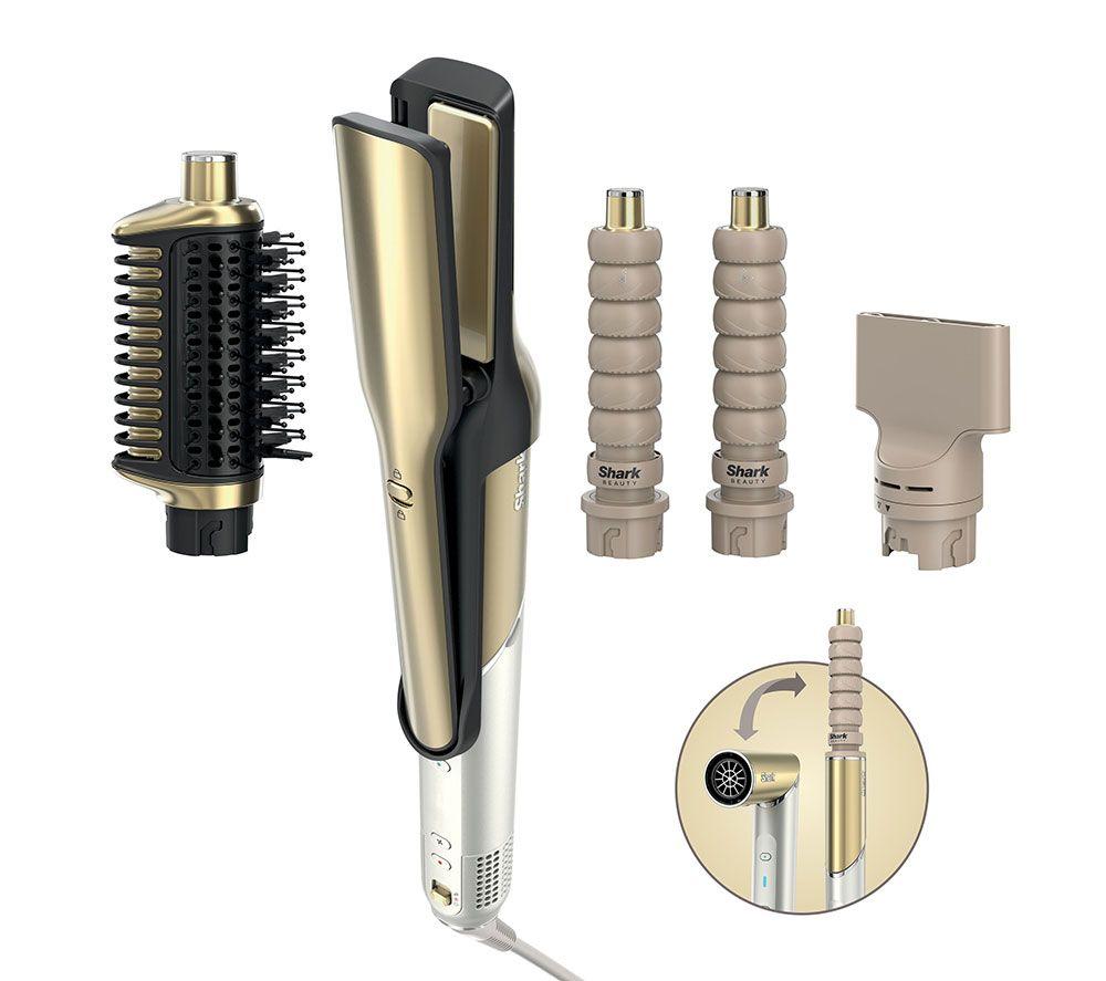 SHARK HD6041SUK Glam Waves & Straight Multi-Styler - Gold