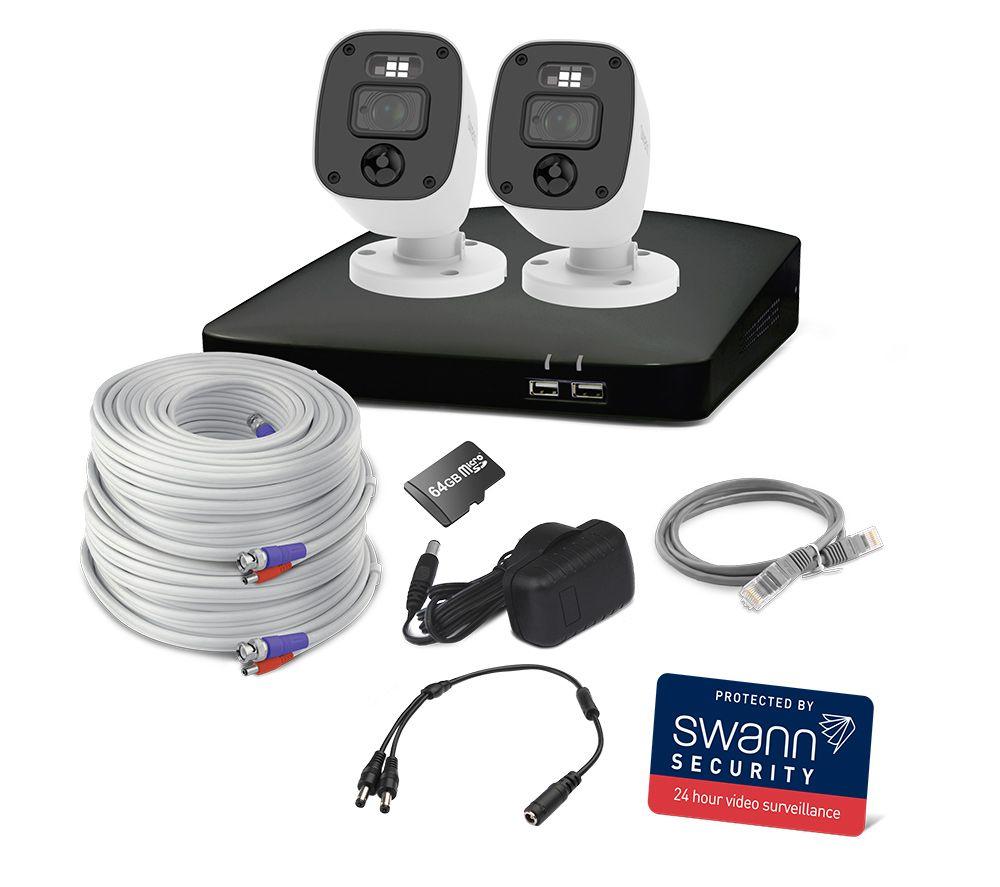 SWANN Home SWDVK-446852MQB-EU 4-channel Full HD 1080p DVR Security System - 64 GB, 2 Cameras