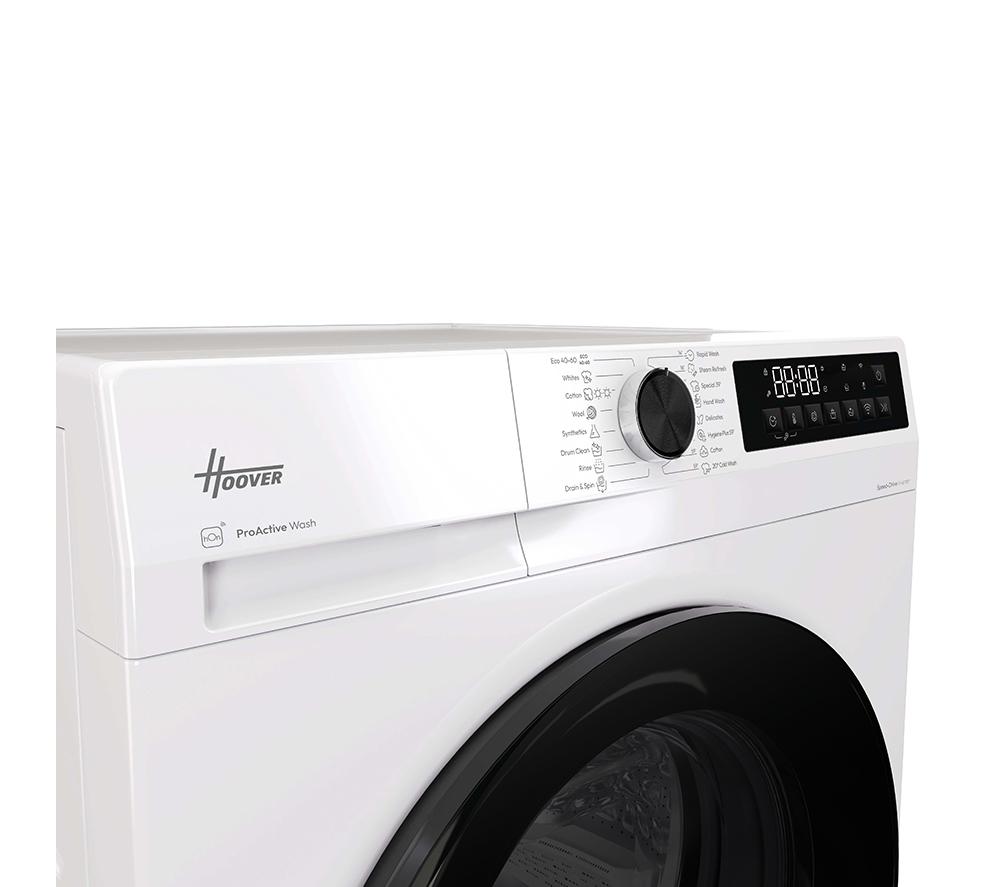 HOOVER Pro Wash Series 3 HBWR 496B8-80 WiFi-enabled 9 kg Washer Dryer - White image number 4 of 13