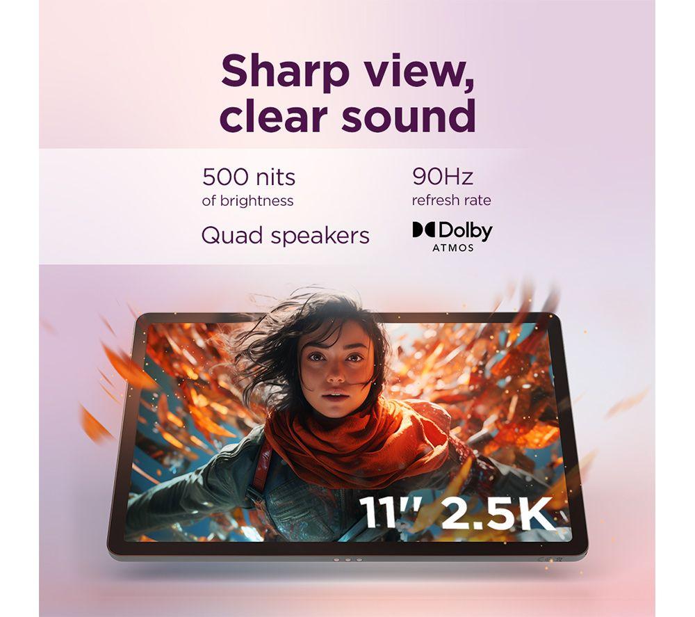 LENOVO Idea Tab 11" Tablet - 128 GB, Luna Grey image number 4 of 8