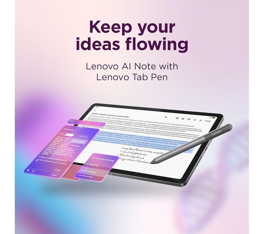 LENOVO Idea Tab 11" Tablet - 128 GB, Luna Grey image number 5 of 8