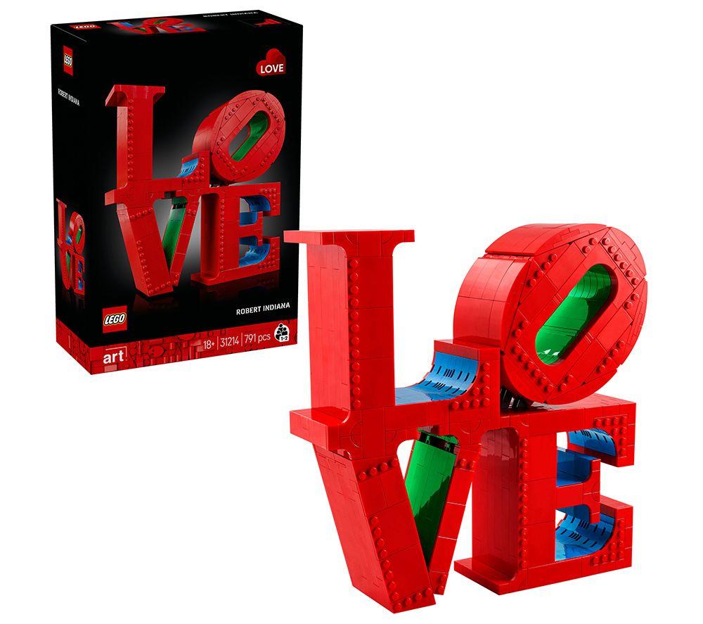 LEGO Art 31214 LOVE Sculpture Home D&eacute;cor Set for Adults image number 2 of 4