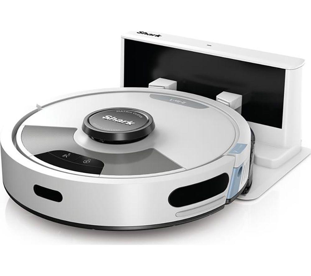 SHARK RV2620WDUKWH Matrix Plus 2-in-1 Robot Vacuum Cleaner - White & Silver image number 2 of 14