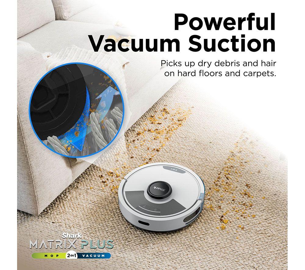 SHARK RV2620WDUKWH Matrix Plus 2-in-1 Robot Vacuum Cleaner - White & Silver image number 6 of 14