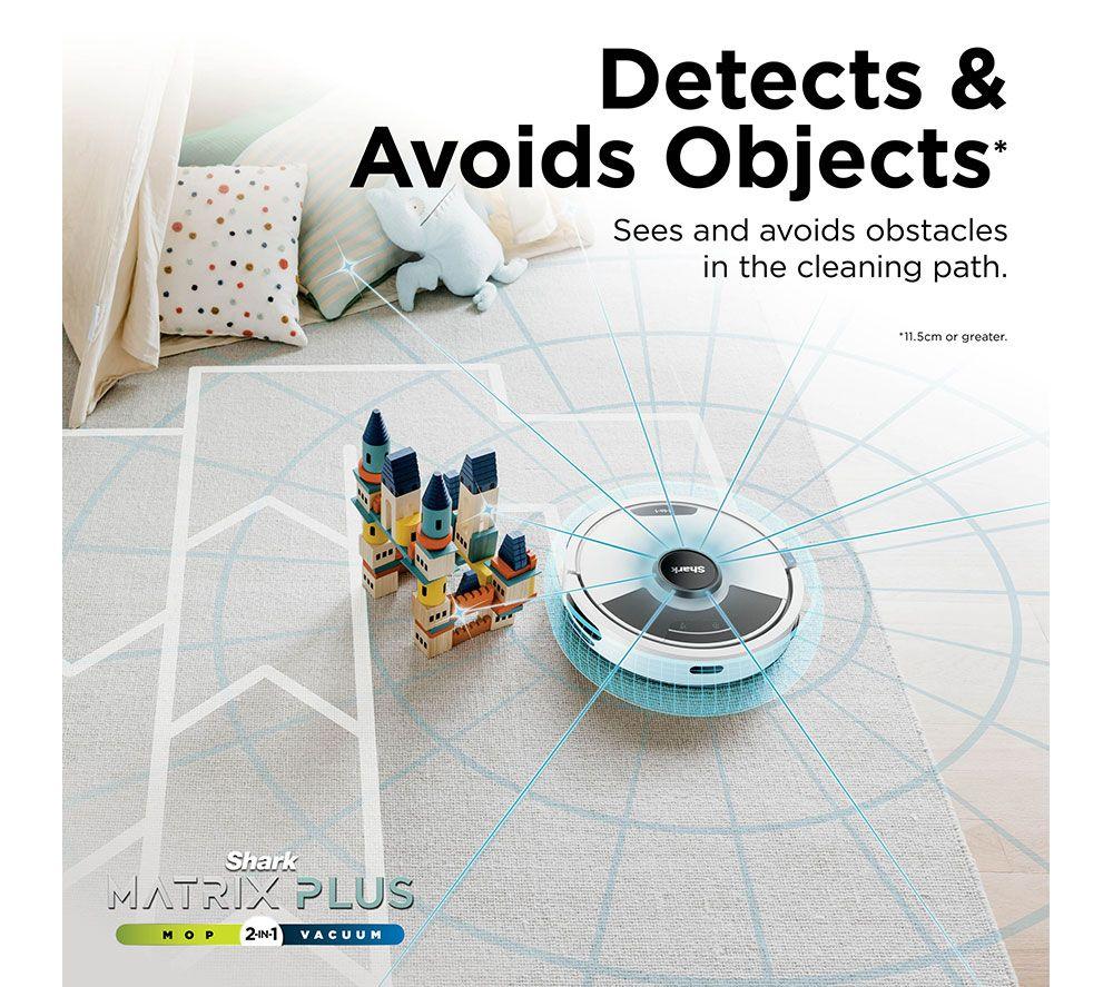 SHARK RV2620WDUKWH Matrix Plus 2-in-1 Robot Vacuum Cleaner - White & Silver image number 11 of 14