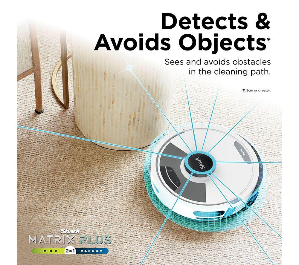 SHARK RV2620WDUKWH Matrix Plus 2-in-1 Robot Vacuum Cleaner - White & Silver image number 12 of 14