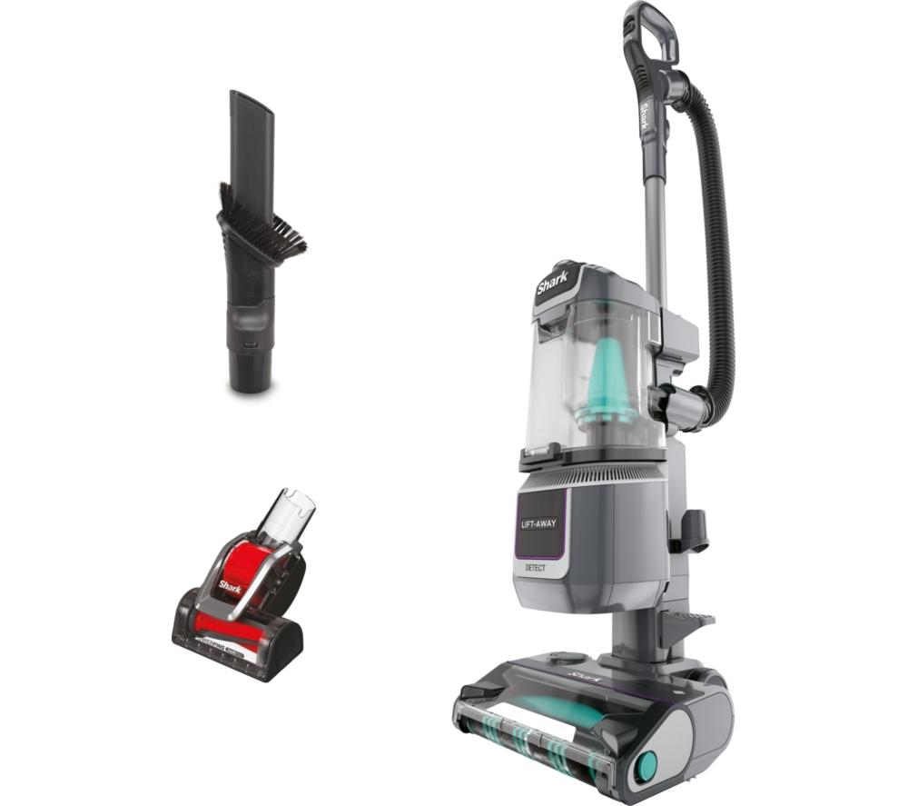 SHARK Detect Pet Pro with DuoClean LA450UKT Upright Bagless Vacuum Cleaner – Graphite Grey, Silver/Grey,Black