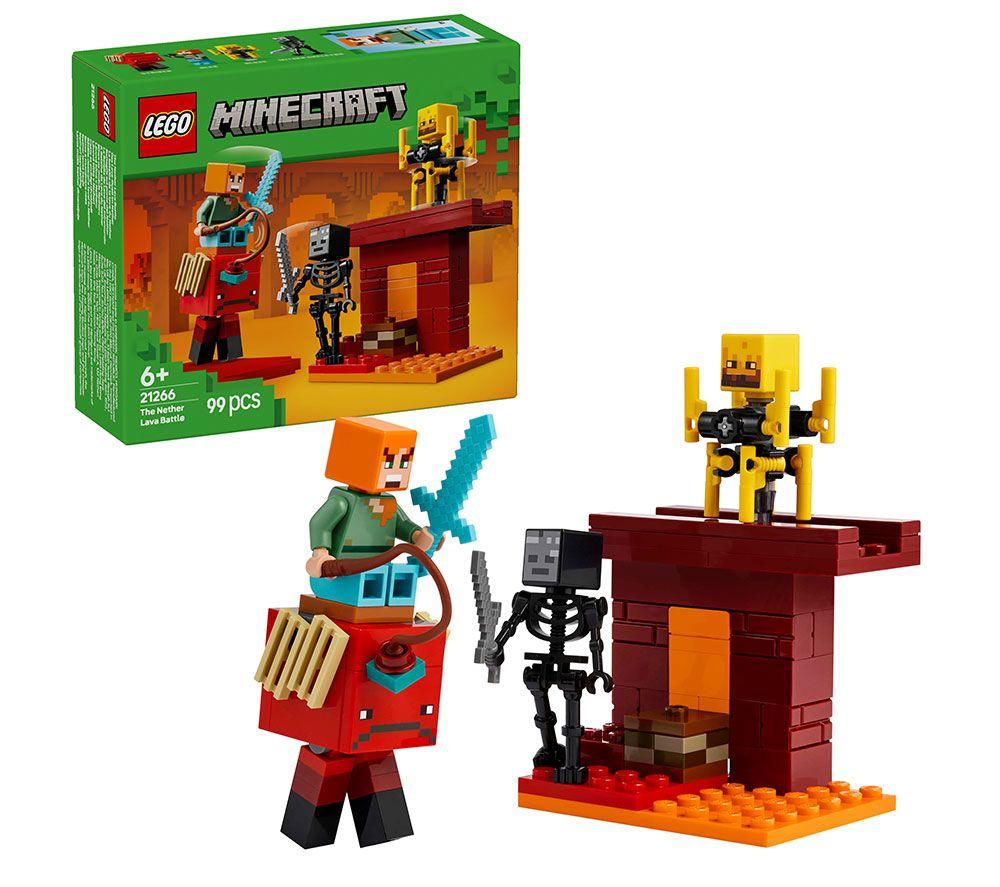 LEGO Minecraft 21266 The Nether Lava Battle Set image number 2 of 4