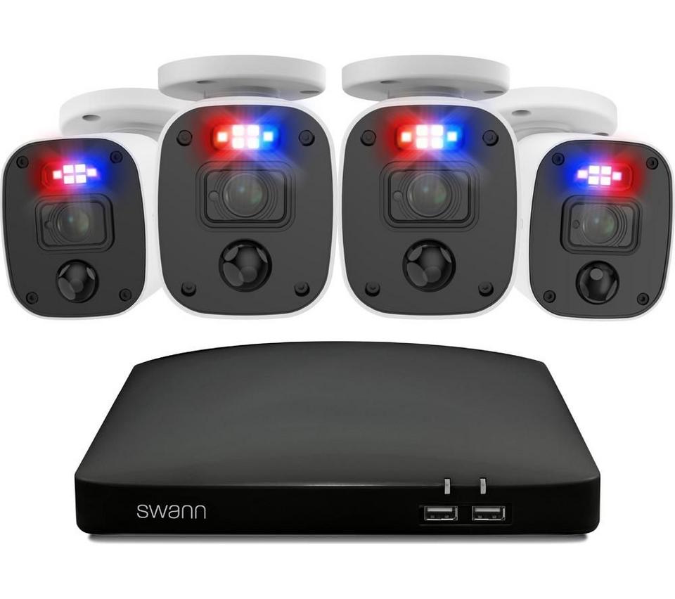 SWANN SWDVK-858804MQ1TB 8-channel 4K Ultra HD DVR Security System - 1TB, 4 Bullet Cameras