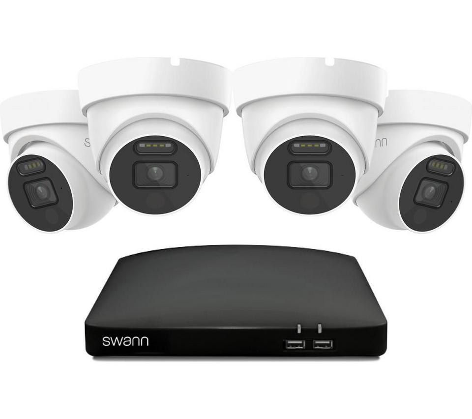 SWANN SWDVK-8588041D1TB 8-channel 4K Ultra HD DVR Security System - 1TB, 4 Dome Cameras