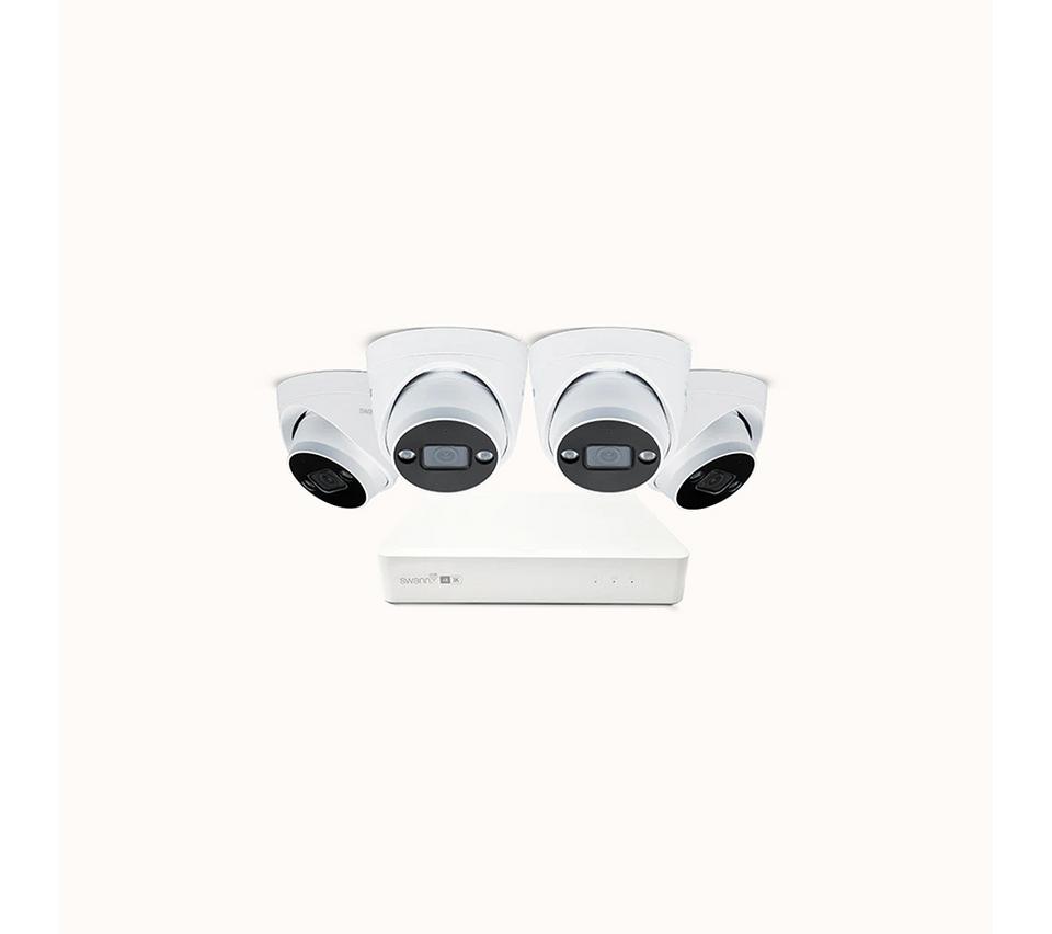 SWANN AdvancedX SWNVK-8ADVX5MP4D 8-channel 3K NVR Security System - 1 TB, 4 Dome Cameras