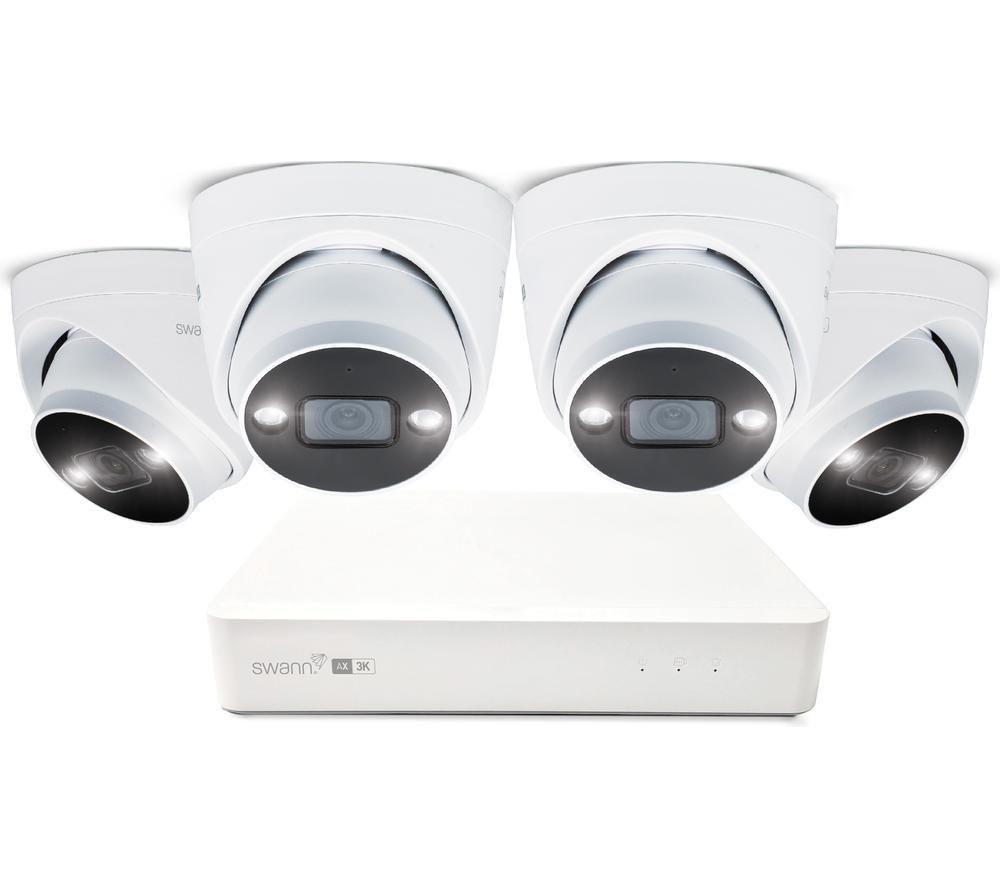 SWANN AdvancedX SWNVK-8ADVX5MP4D 8-channel 3K NVR Security System - 1 TB, 4 Dome Cameras image number 2 of 3