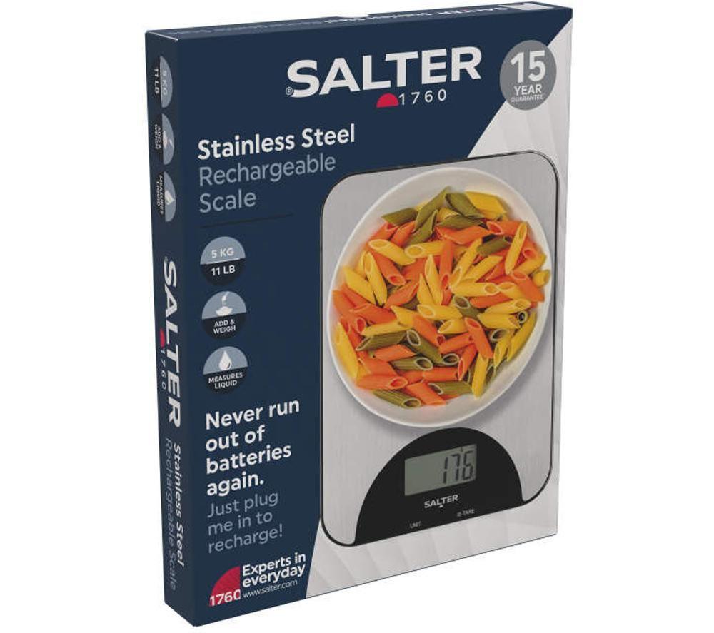 SALTER SA00597SFEU12 Digital Kitchen Scale - Silver image number 2 of 3
