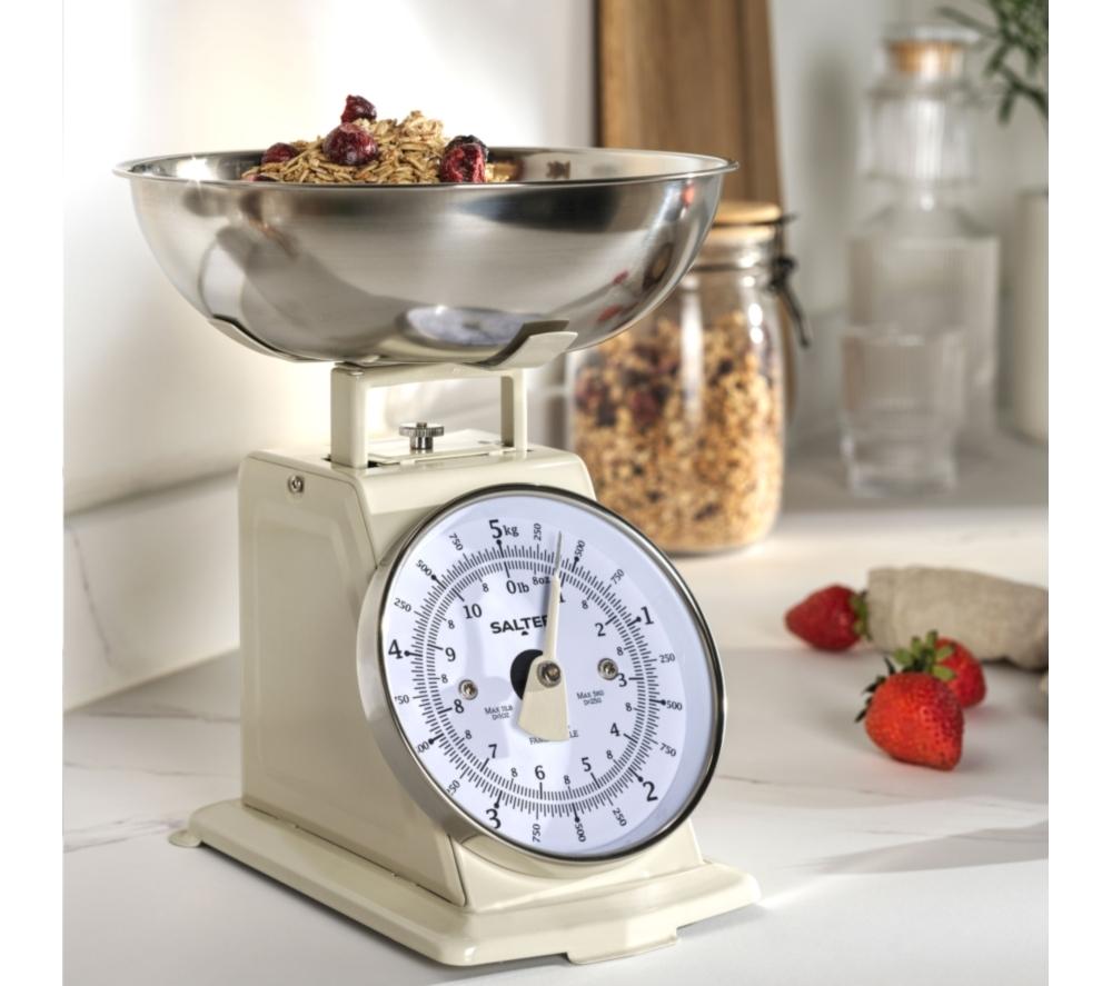 SALTER SA00562CFEU12 Timeless Mechanical Kitchen Scale - Cream image number 3 of 6
