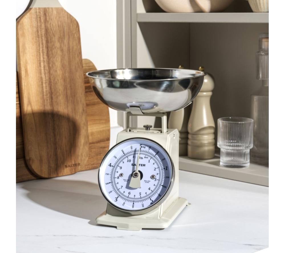 SALTER SA00562CFEU12 Timeless Mechanical Kitchen Scale - Cream image number 5 of 6