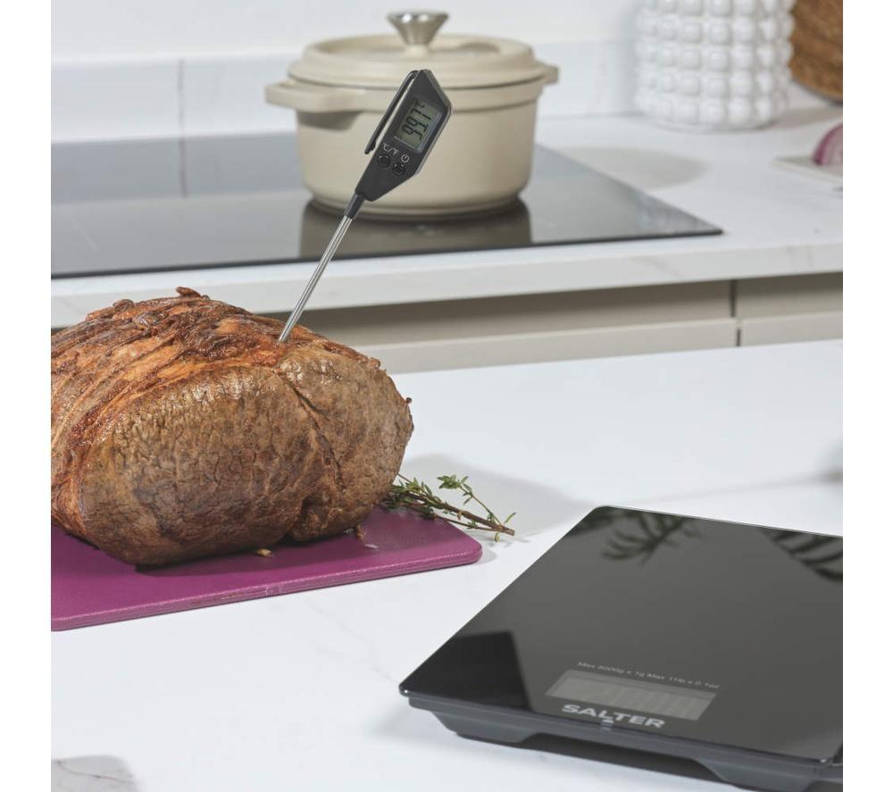 SALTER SA00617FEU12 Electronic Kitchen Scale & Temperature Probe Set - Black image number 4 of 6